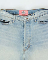 Shapes LA Made In USA Light Denim Wide Leg Jeans - W32 L29
