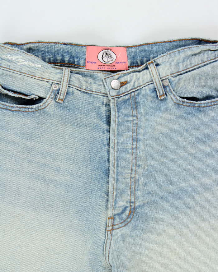 Shapes LA Made In USA Light Denim Wide Leg Jeans - W32 L29