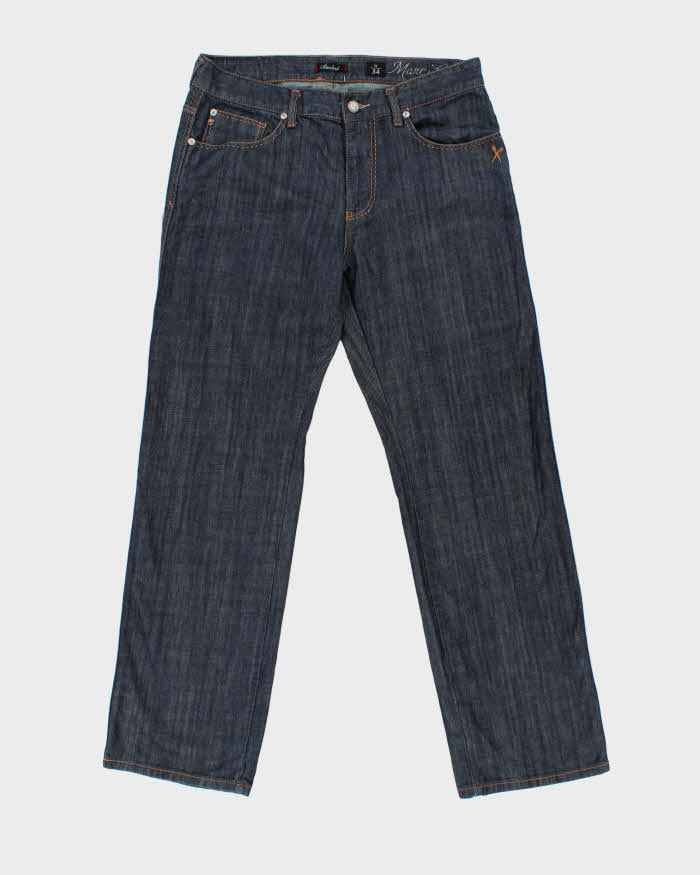 Vintage Y2K 00s Marc Ecko Cut &amp; Sew Raw Denim Straight Leg Jeans - W36 L33