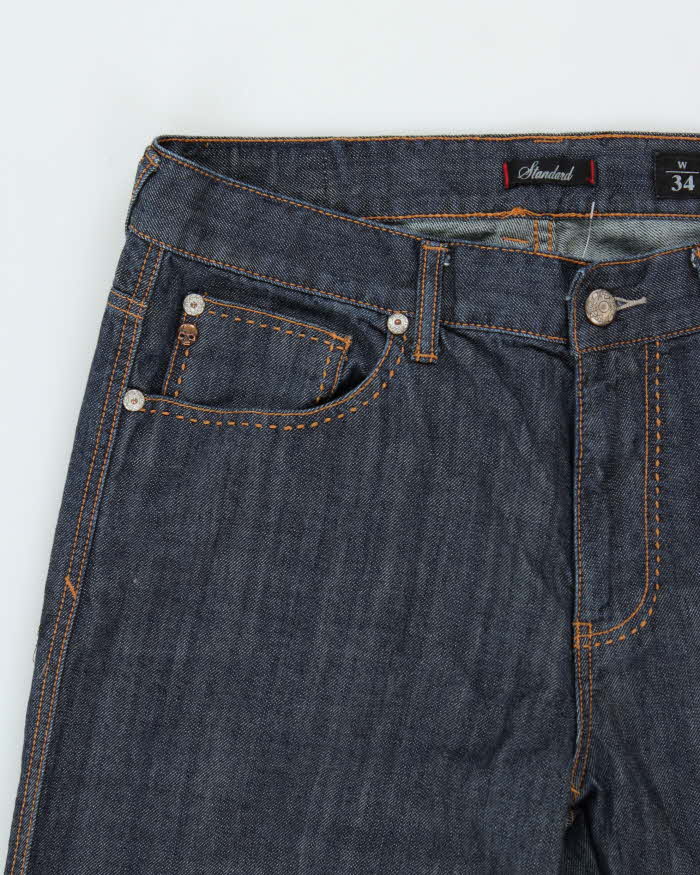 Vintage Y2K 00s Marc Ecko Cut &amp; Sew Raw Denim Straight Leg Jeans - W36 L33