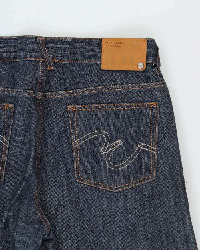 Vintage Y2K 00s Marc Ecko Cut & Sew Raw Denim Straight Leg Jeans - W36 L33