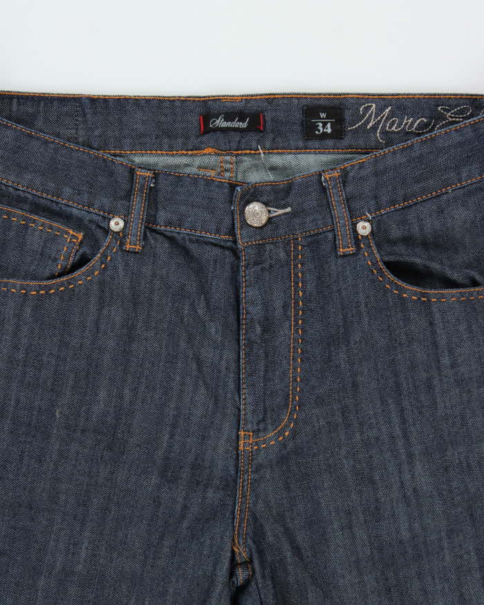 Vintage Y2K 00s Marc Ecko Cut & Sew Raw Denim Straight Leg Jeans - W36 L33