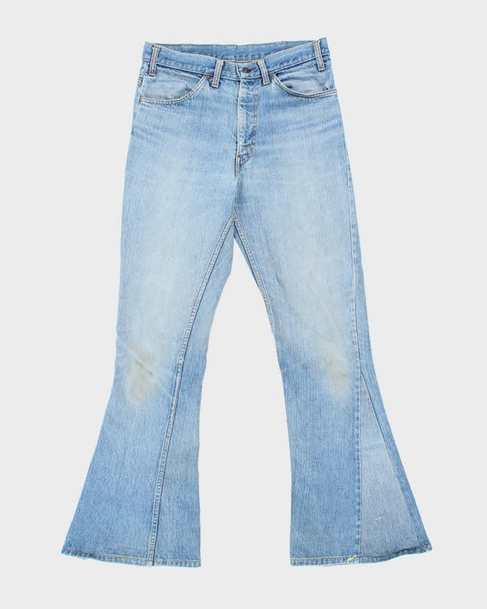 Vintage 1970s Levi's Orange Tab Denim Bell Bottom Flared Jeans - W32 L34