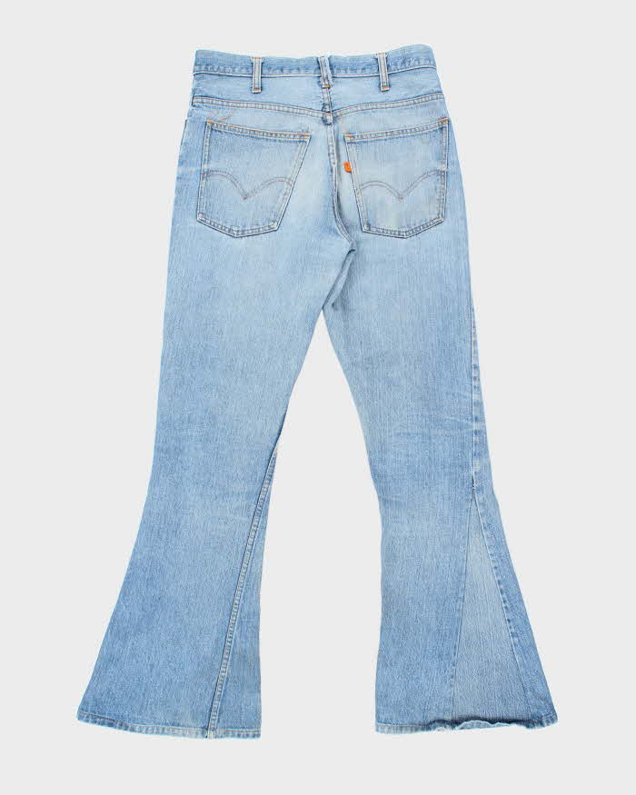Vintage 1970s Levi's Orange Tab Denim Bell Bottom Flared Jeans - W32 L34