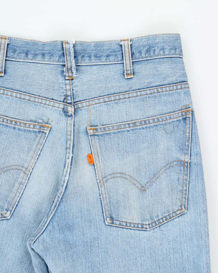 Vintage 1970s Levi's Orange Tab Denim Bell Bottom Flared Jeans - W32 L34