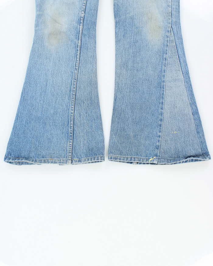 Vintage 1970s Levi's Orange Tab Denim Bell Bottom Flared Jeans - W32 L34