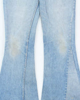 Vintage 1970s Levi's Orange Tab Denim Bell Bottom Flared Jeans - W32 L34