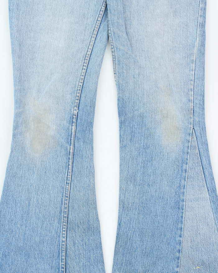 Vintage 1970s Levi's Orange Tab Denim Bell Bottom Flared Jeans - W32 L34