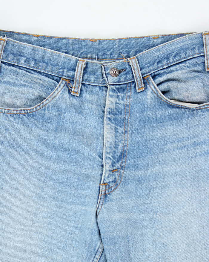 Vintage 1970s Levi's Orange Tab Denim Bell Bottom Flared Jeans - W32 L34