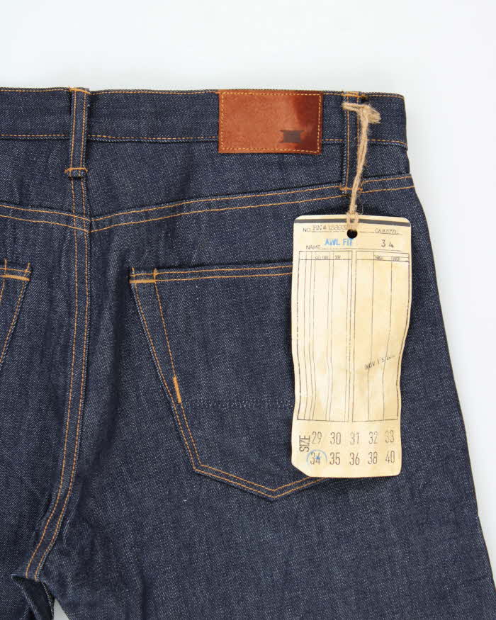 DSWT Vintage Standard Trade Raw Selvedge Made In USA Denim Straight Leg Jeans - W36 L35