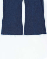 Vintage 1996 U.S Navy Service Indigo Denim Wide Leg Flared Jeans - W34 L28