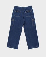 Vintage 1990s Levi's White Tag Wide Leg Cargo Jeans - W32 L28