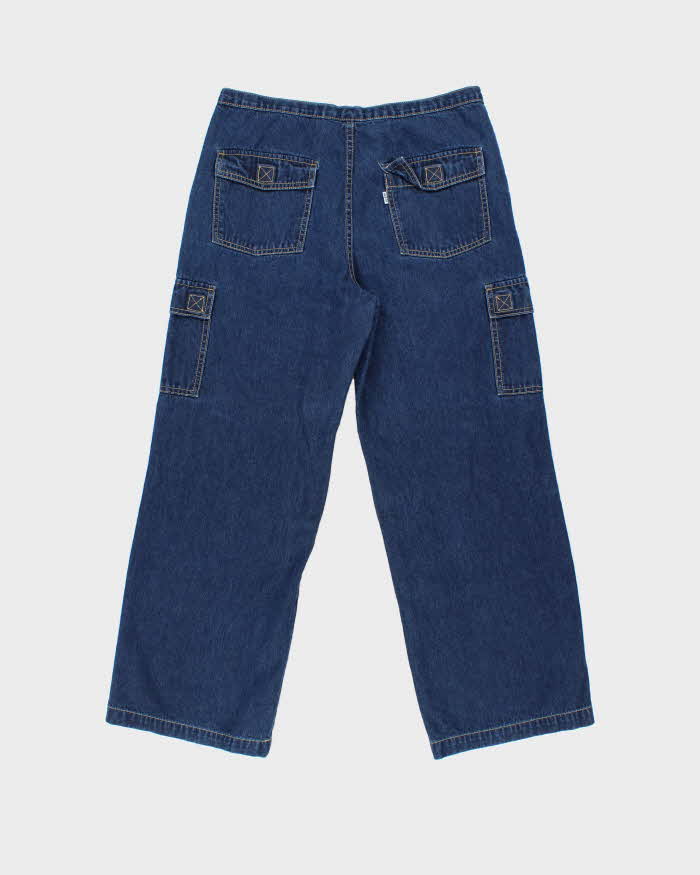 Vintage 1990s Levi's White Tag Wide Leg Cargo Jeans - W32 L28