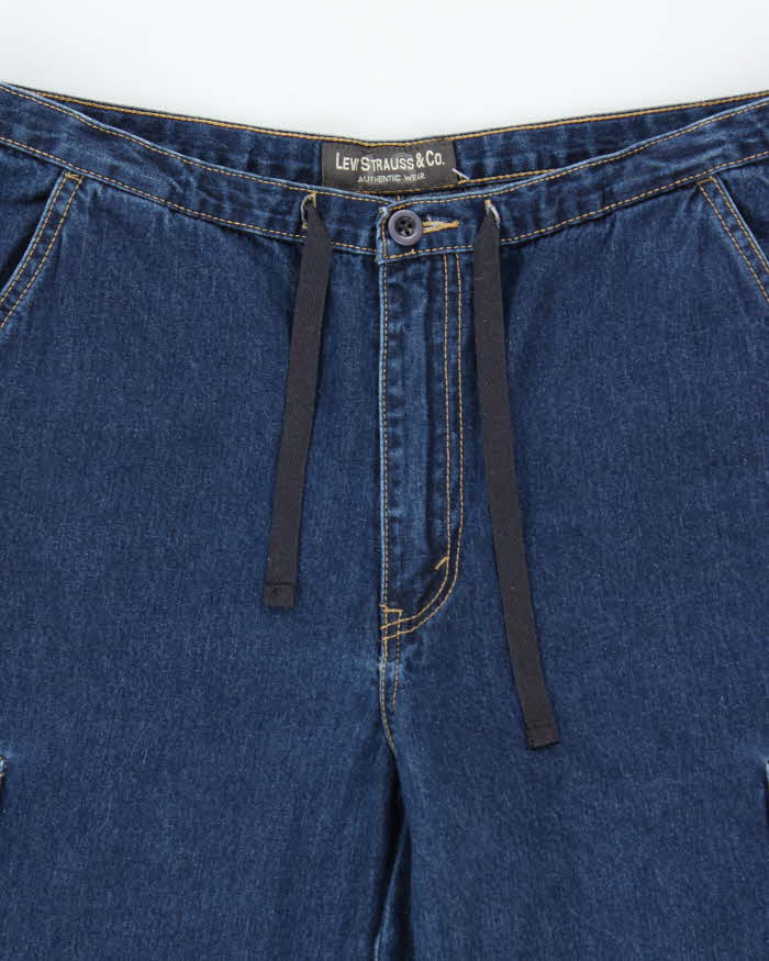 Vintage 1990s Levi's White Tag Wide Leg Cargo Jeans - W32 L28