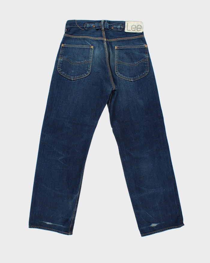 Vintage 00s Lee 17101 Horsehair Patch Japanese Selvedge Denim Straight Leg Jeans - W30 L29