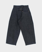 Vintage TWW Union Slack Pleated Raw Japanese Denim High Waisted Wide Leg Jeans - W30 L25
