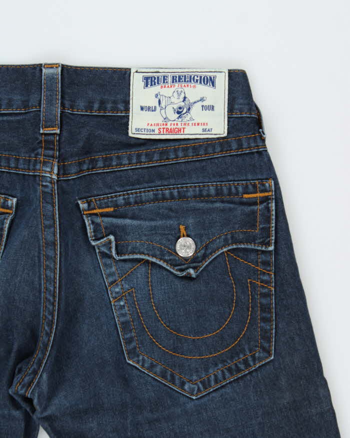 Vintage True Religion Straight Flap Denim Jeans - W34 L32