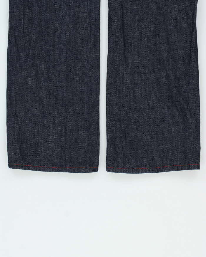 Vintage True Religion Straight Flap Indigo Tonal Denim Jeans - W34 L30