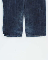 Vintage 1990s Avirex Embroidered Denim Wide Leg Jeans - W32 L31