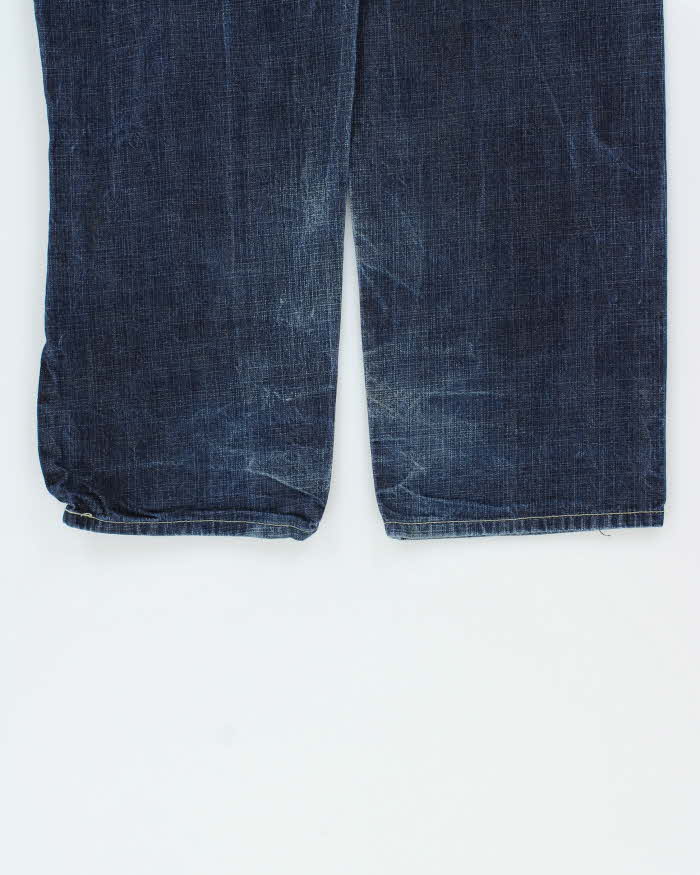 Vintage 1990s Avirex Embroidered Denim Wide Leg Jeans - W32 L31
