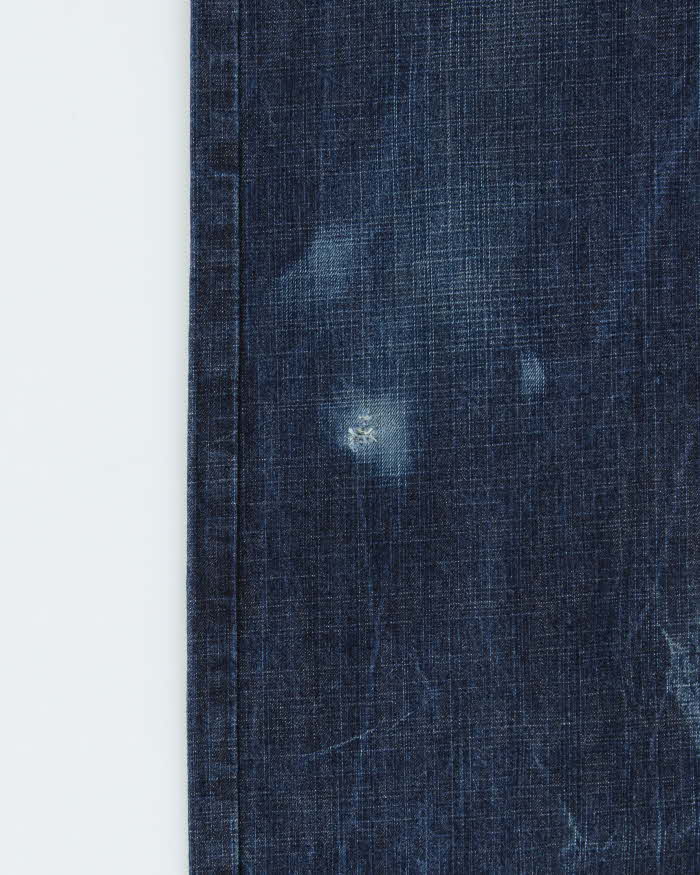 Vintage 1990s Avirex Embroidered Denim Wide Leg Jeans - W32 L31