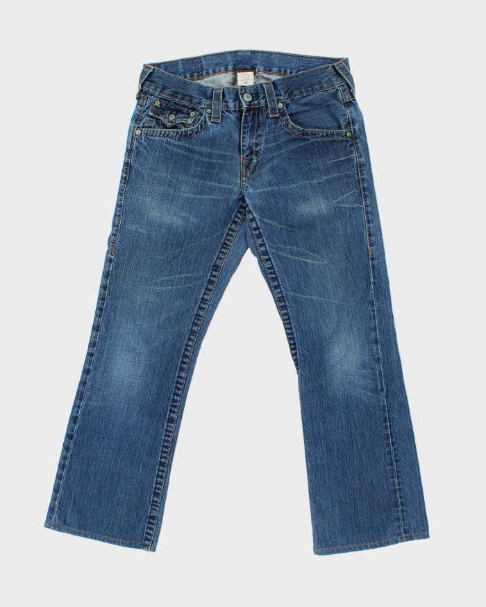 Vintage Y2K 00s True Religion Flap Pocket Denim Bootcut Jeans - W34 L30