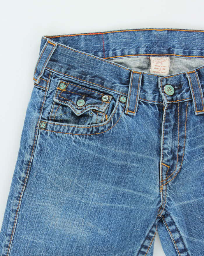 Vintage Y2K 00s True Religion Flap Pocket Denim Bootcut Jeans - W34 L30
