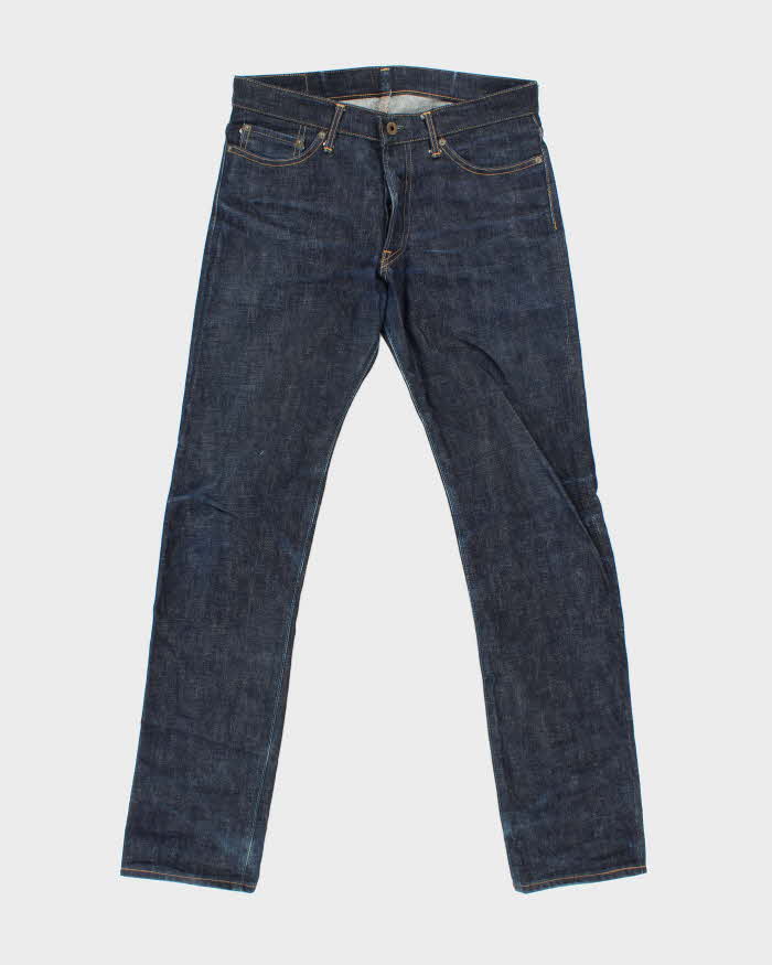 Japan Blue Selvedge Raw Denim Slim Fit Jeans - W32 L32
