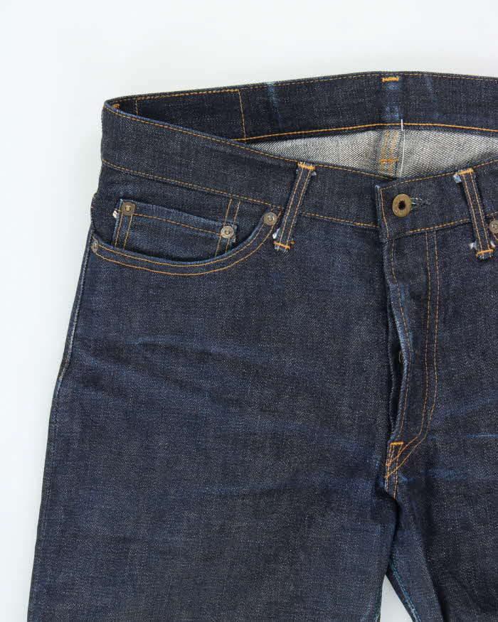 Japan Blue Selvedge Raw Denim Slim Fit Jeans - W32 L32