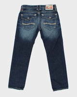 Vintage Y2K 00s Rivet De Cru Distressed Denim Relaxed Straight Leg Jeans - W38 L33