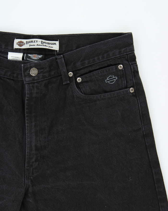 Vintage Harley Davidson Relaxed Straight Leg Denim Biker Jeans - W35 L32