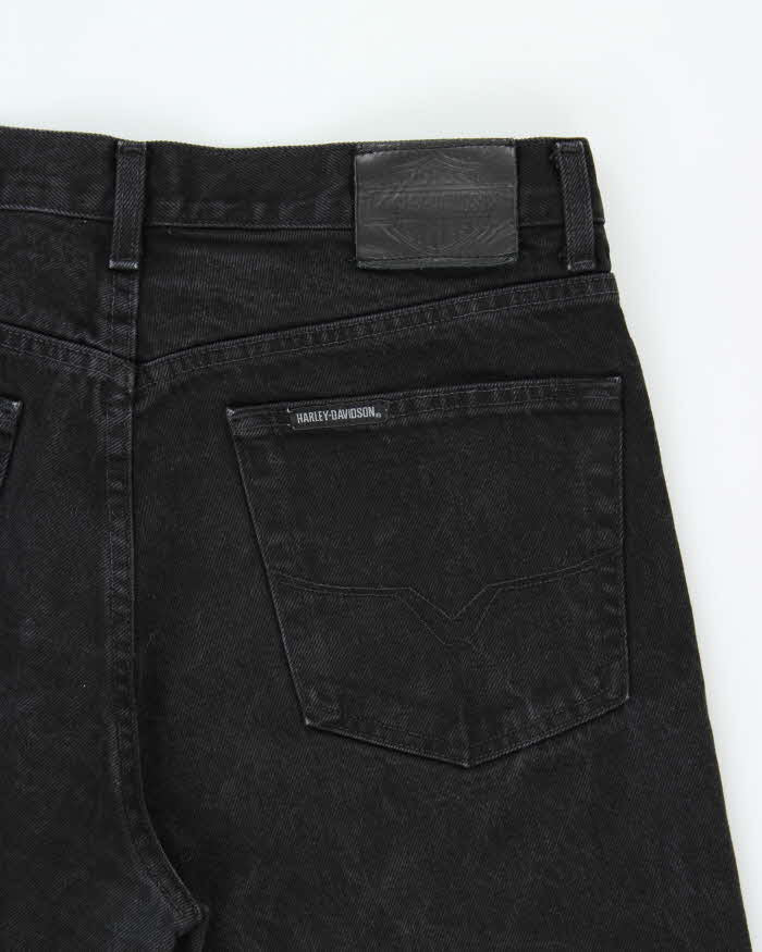 Vintage Harley Davidson Relaxed Straight Leg Denim Biker Jeans - W35 L32