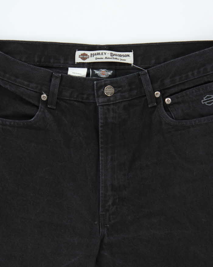 Vintage Harley Davidson Relaxed Straight Leg Denim Biker Jeans - W35 L32