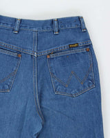 Vintage 1970s Wrangler Blue Bell Mid Rise Bootcut Denim Jeans - W26 L34