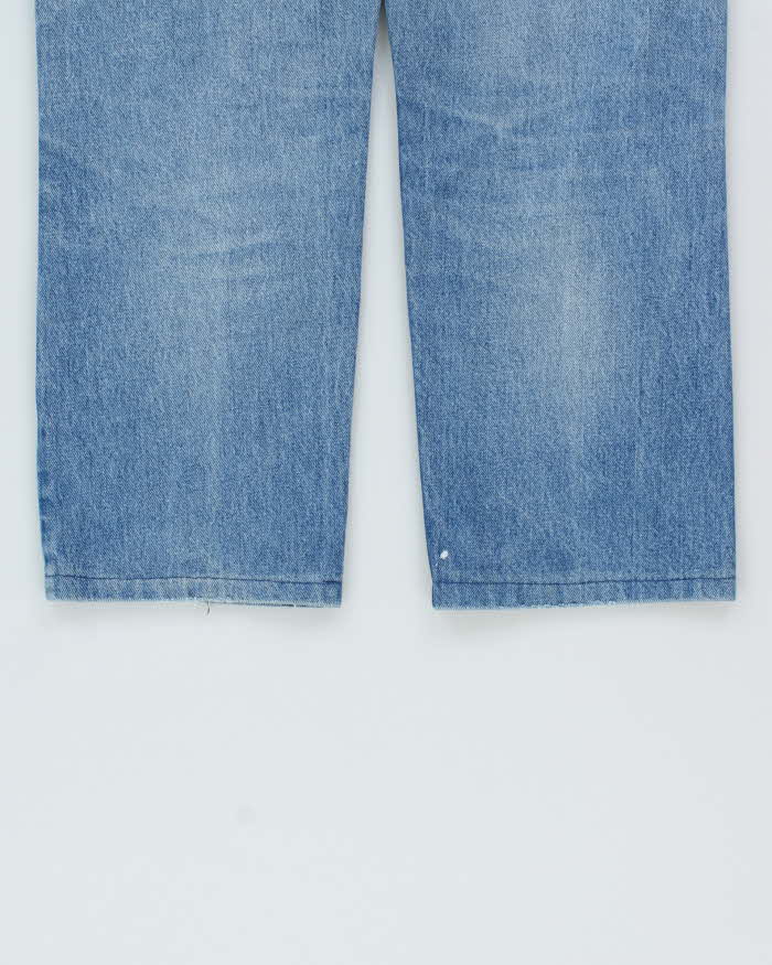 Vintage 1980s Wrangler 909 Blue Bell Cowboy Straight Leg Bootcut Denim Jeans - W36 L28