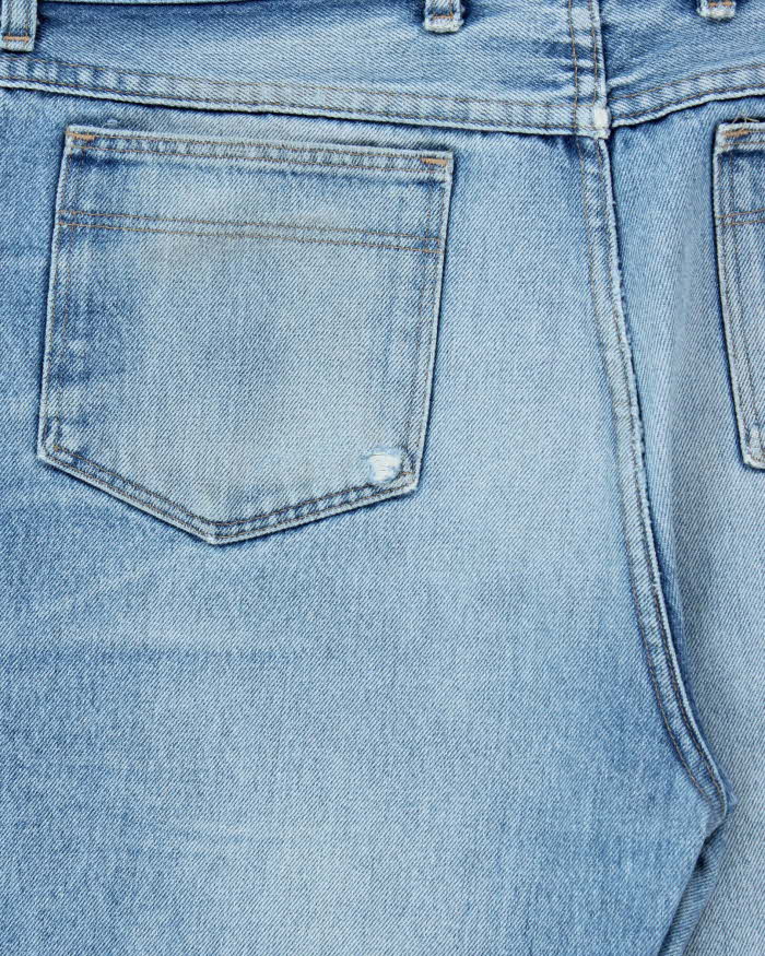 Vintage 1980s Wrangler 909 Blue Bell Cowboy Straight Leg Bootcut Denim Jeans - W36 L28