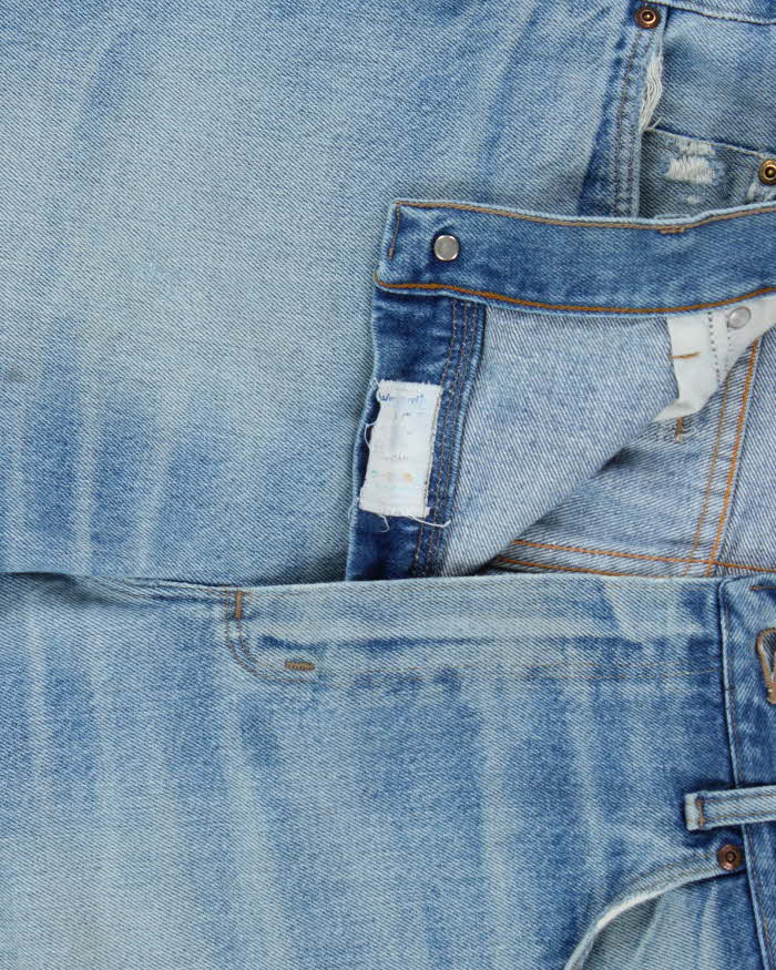 Vintage 1980s Wrangler 909 Blue Bell Cowboy Straight Leg Bootcut Denim Jeans - W36 L28