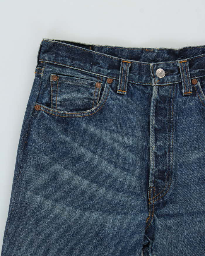 Vintage 1999 Levi's LVC 501XX Big E 1947 Repro Selvedge Denim Bootcut Jeans - W32 L31