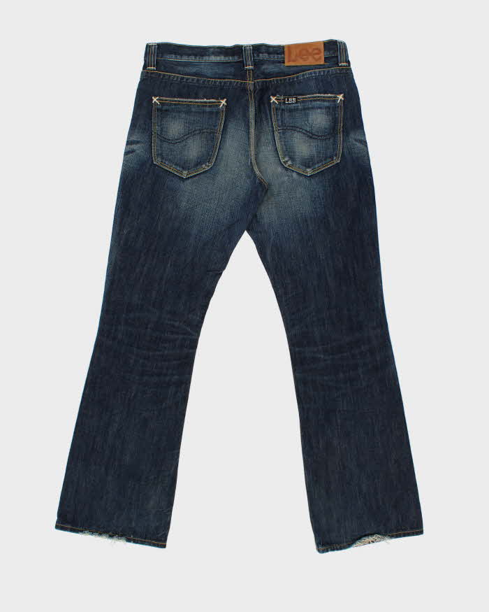 Vintage Y2K 00s Lee Riders 38102 Japanese Indigo Denim Bootcut Jeans - W34 L33