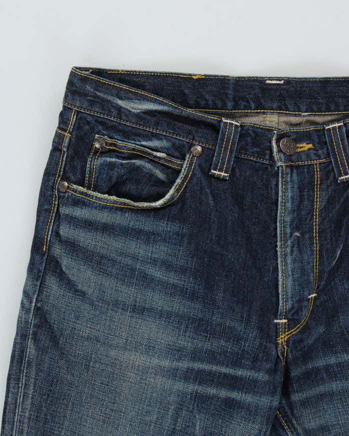 Vintage Y2K 00s Lee Riders 38102 Japanese Indigo Denim Bootcut Jeans - W34 L33