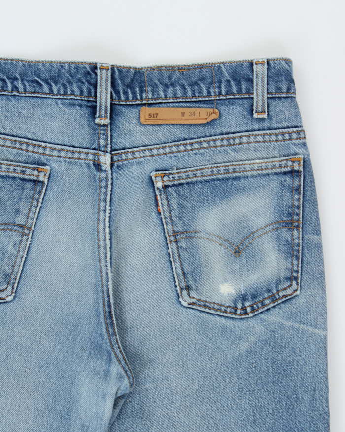 Vintage 1996 Levi's 517 Orange Tab Made In USA Bootcut Denim Jeans - W34 L30