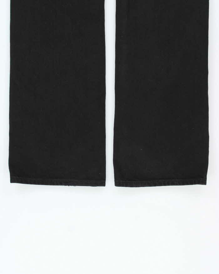 Vintage True Religion Straight Flap Black Denim Jeans - W34 L36