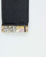 Vintage Evisu Kimono Motion Of The Ocean Japanese Raw Selvedge Denim Straight Leg Jeans - W34 L32