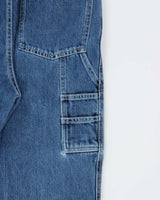 XLARGE Ape Embroidered Wide Leg Skater Carpenter Jeans - W34 L32