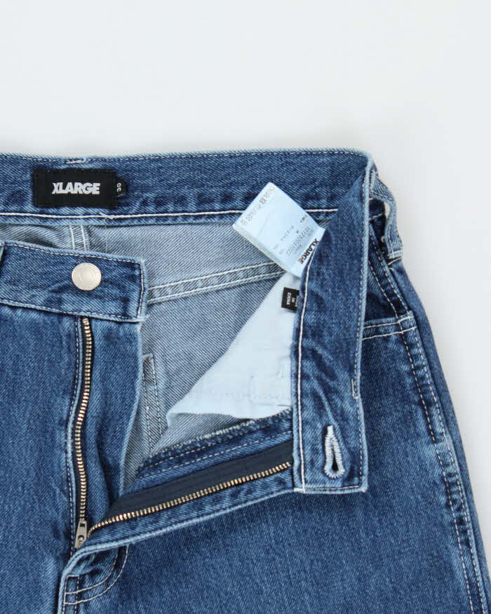 XLARGE Ape Embroidered Wide Leg Skater Carpenter Jeans - W34 L32