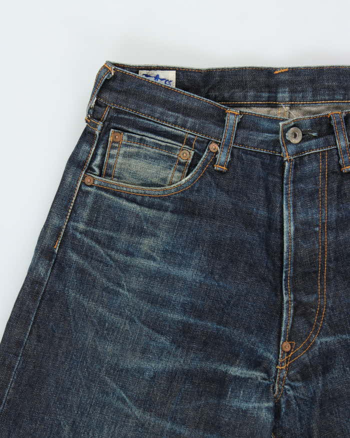 Vintage Y2K 00s Eight G Japanese Raw Selvedge Denim Wide Leg Jeans - W30 L27