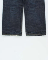 Vintage Y2K 00s Eight G Japanese Raw Selvedge Denim Wide Leg Jeans - W30 L27