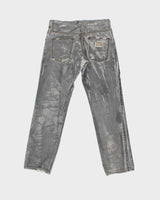 AW2019 Dolce &amp; Gabbana Distressed Low Rise Denim Straight Leg Jeans - W32 L32