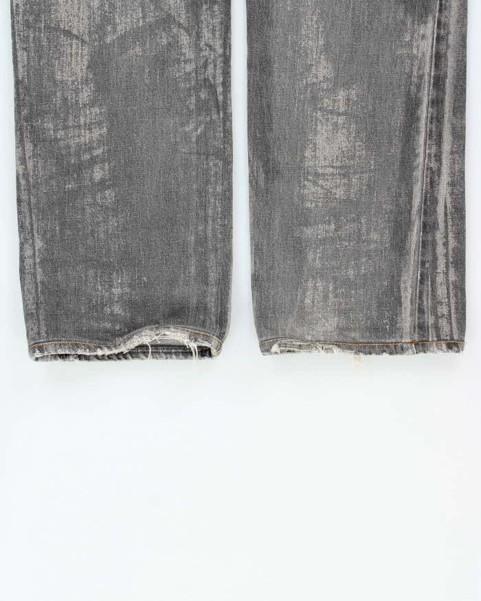 AW2019 Dolce &amp; Gabbana Distressed Low Rise Denim Straight Leg Jeans - W32 L32