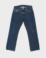 Vintage True Religion Denim Super T Flap Straight Leg Jeans - W34 L32
